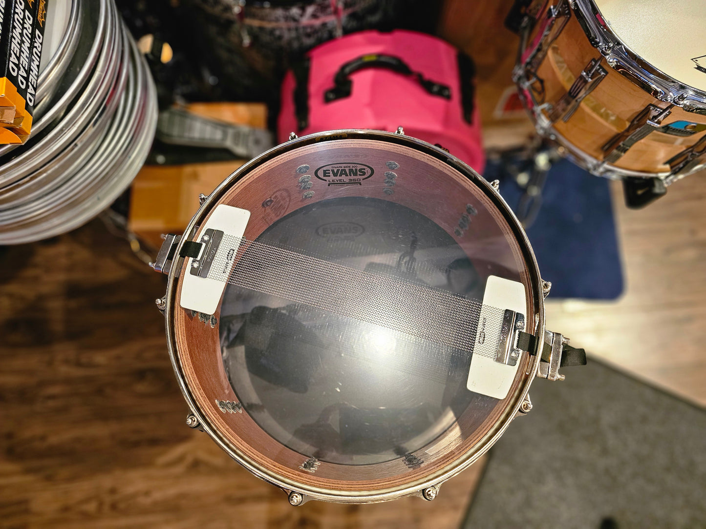 Tama Starclassic Bubinga Marigold sparkle Japan era 14x5.5 snare drum