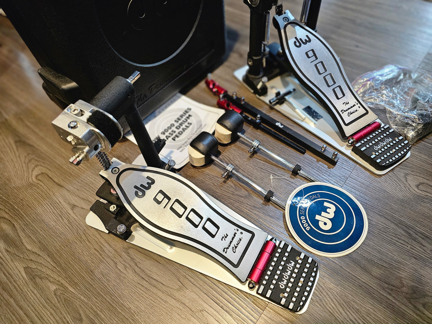 Dw 9002 double pedal w/ hardcase