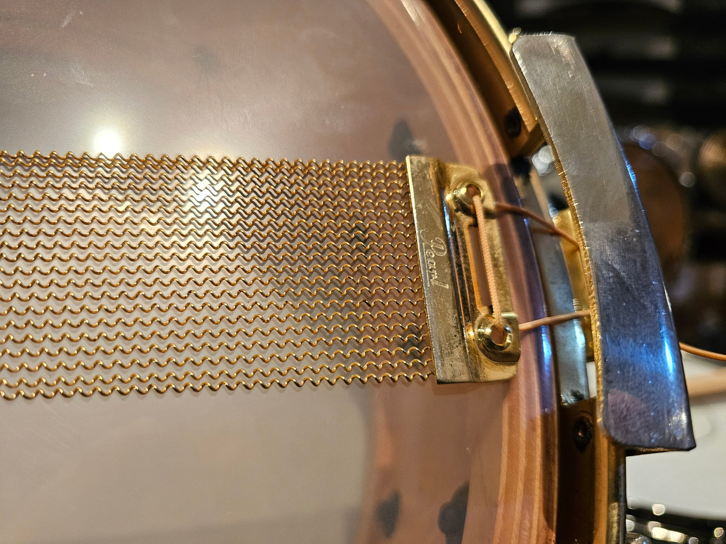 Pearl Masters custom limited Maple shell w/re-rings 14×5.5 snare drum