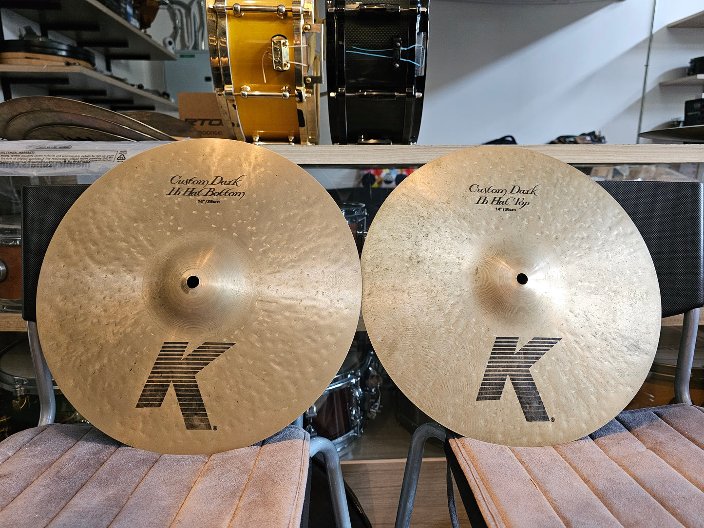 Zildjian K custom dark hihats 14"