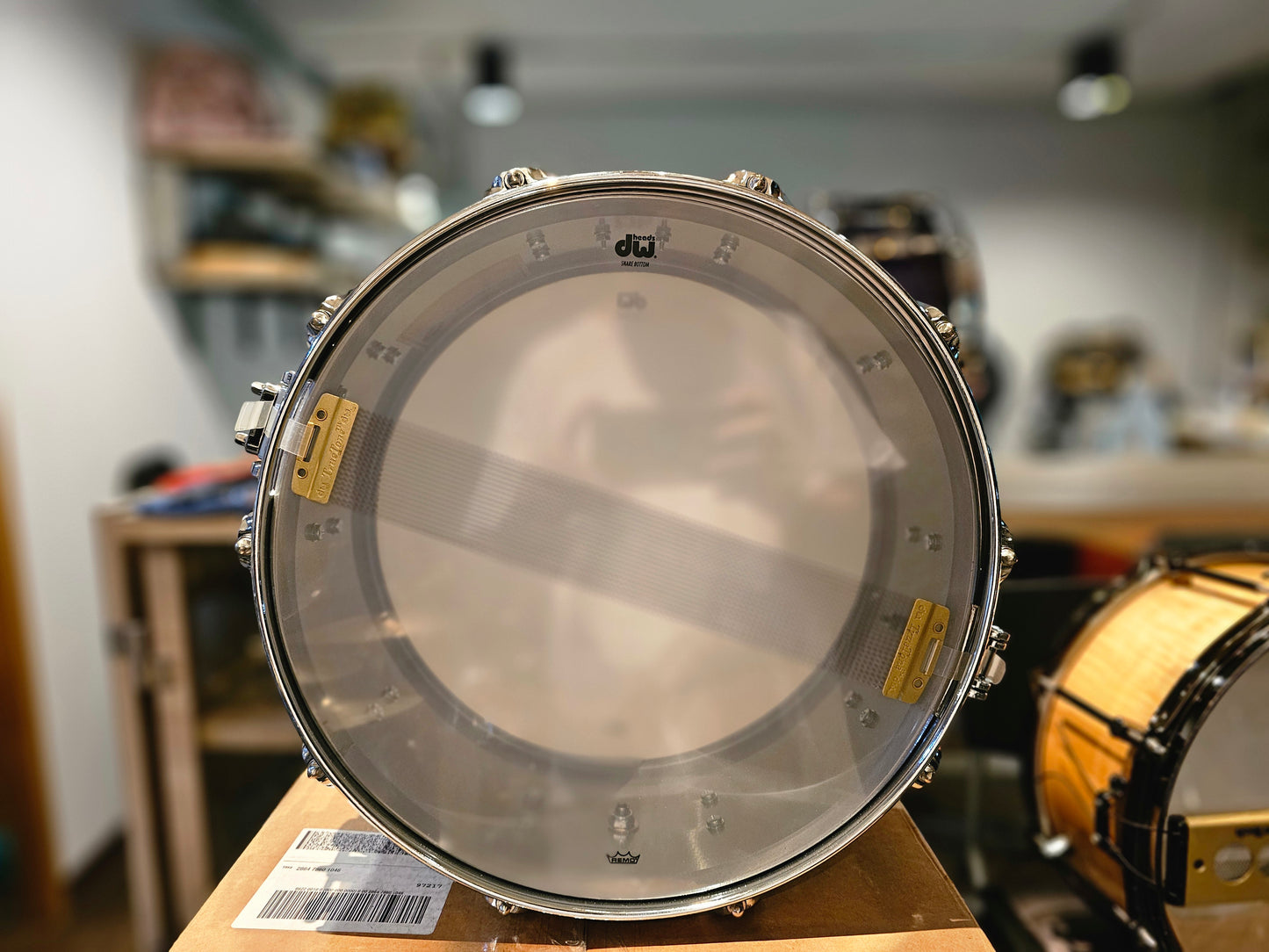 DW Collectors Black Ti Titatium shell 14x6.5 snare drum