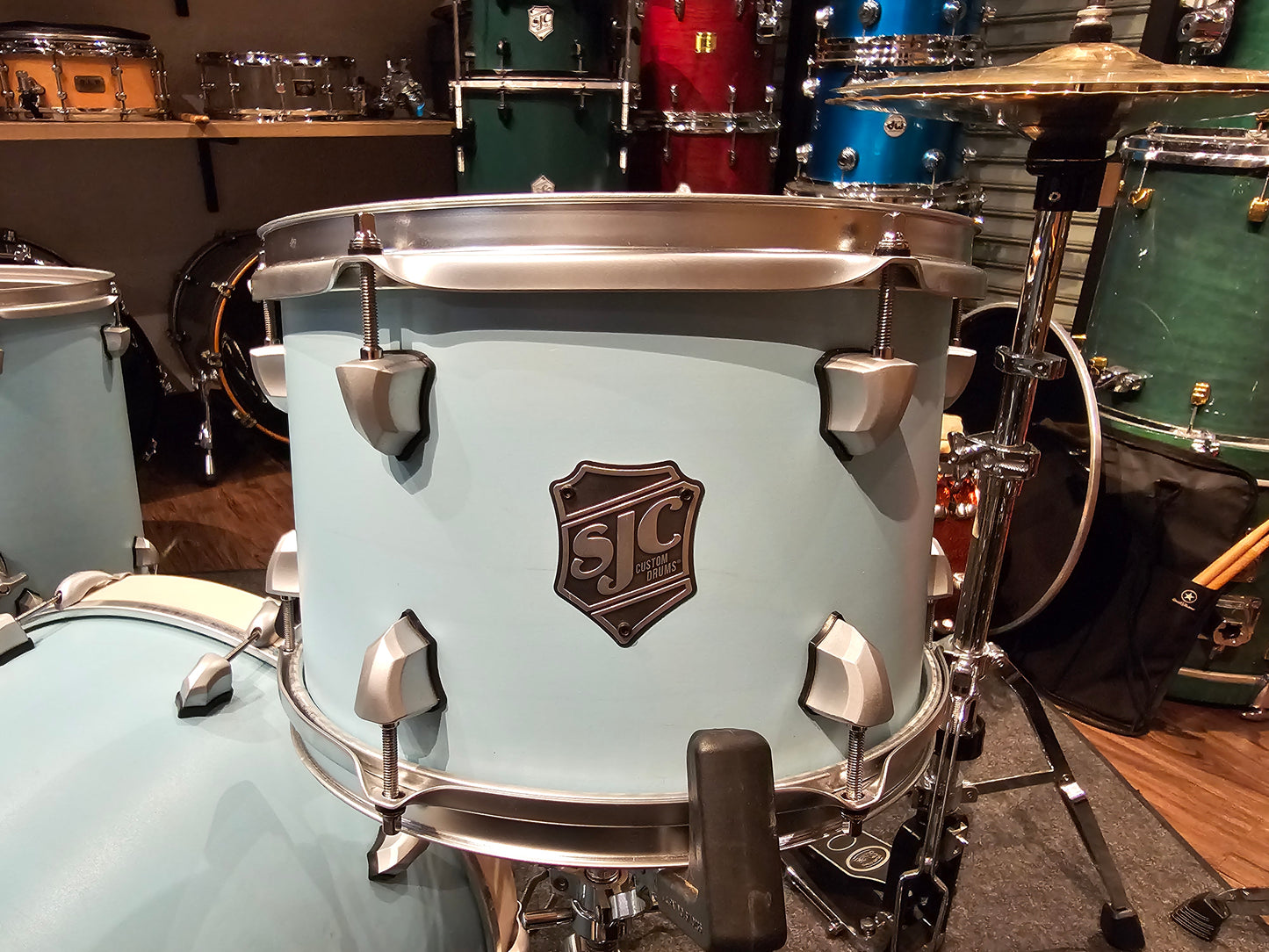 SJC custom Maple shell 3 pcs drums set