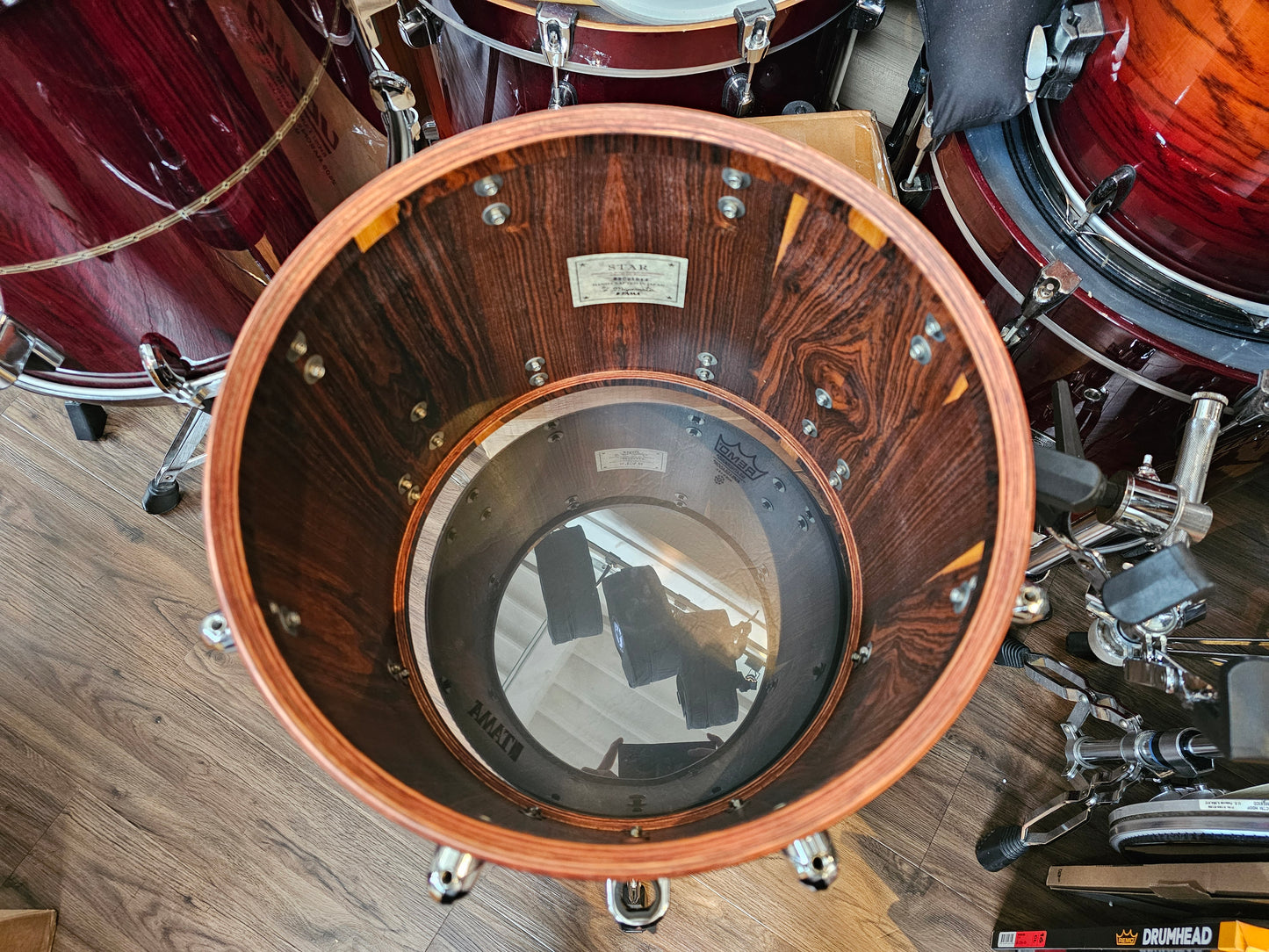 Tama Star Bubinga Dark red Cordia 5 pcs. drums set