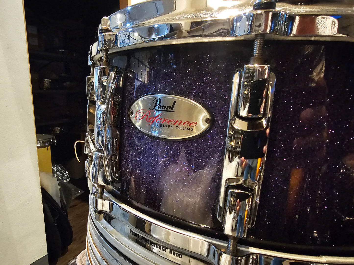 Pearl Reference 20-ply Maple/Birch Purple craze 14x6.5 snare drum