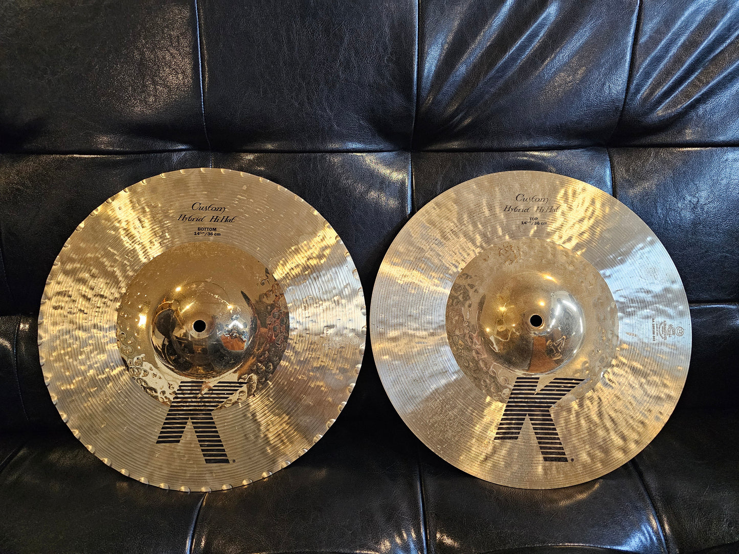 Zildjian K custom hybrid hihats 14.25"