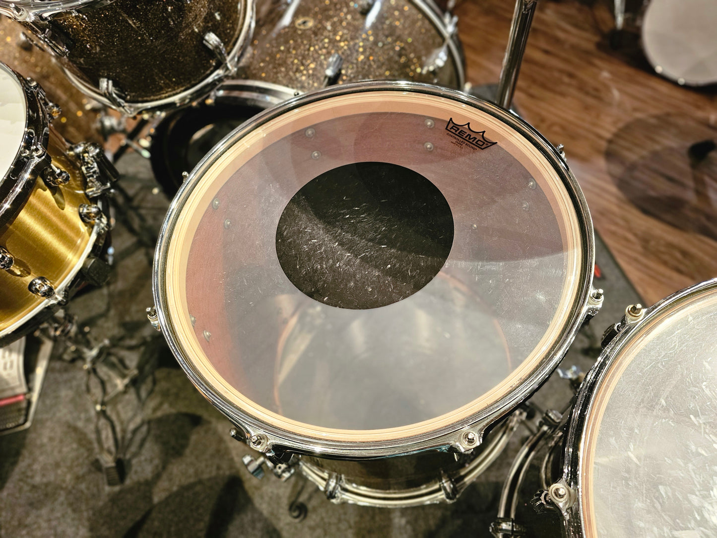 Special deal! Q Drum Co. custom Mahogany 7 pieces - 2 drums kit