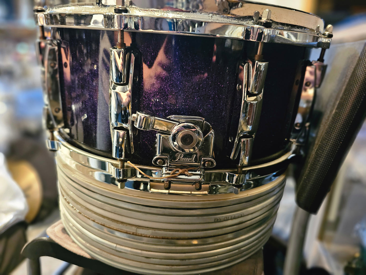 Pearl Reference 20-ply Maple/Birch Purple craze 14x6.5 snare drum