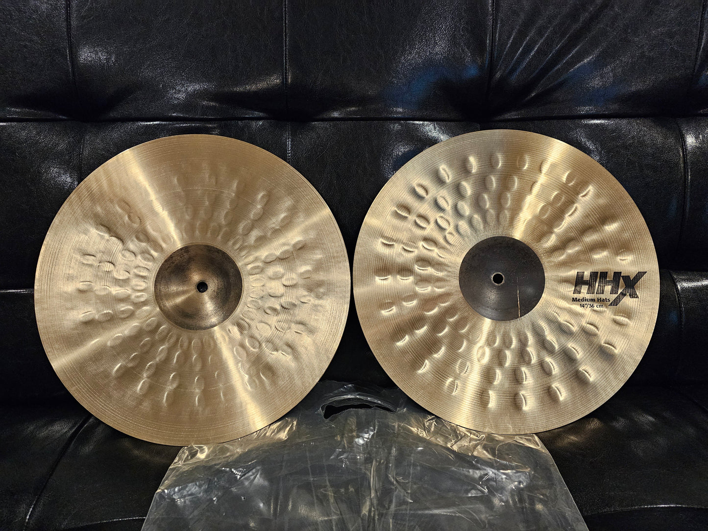 Sabian HHX natural medium hihats 14"