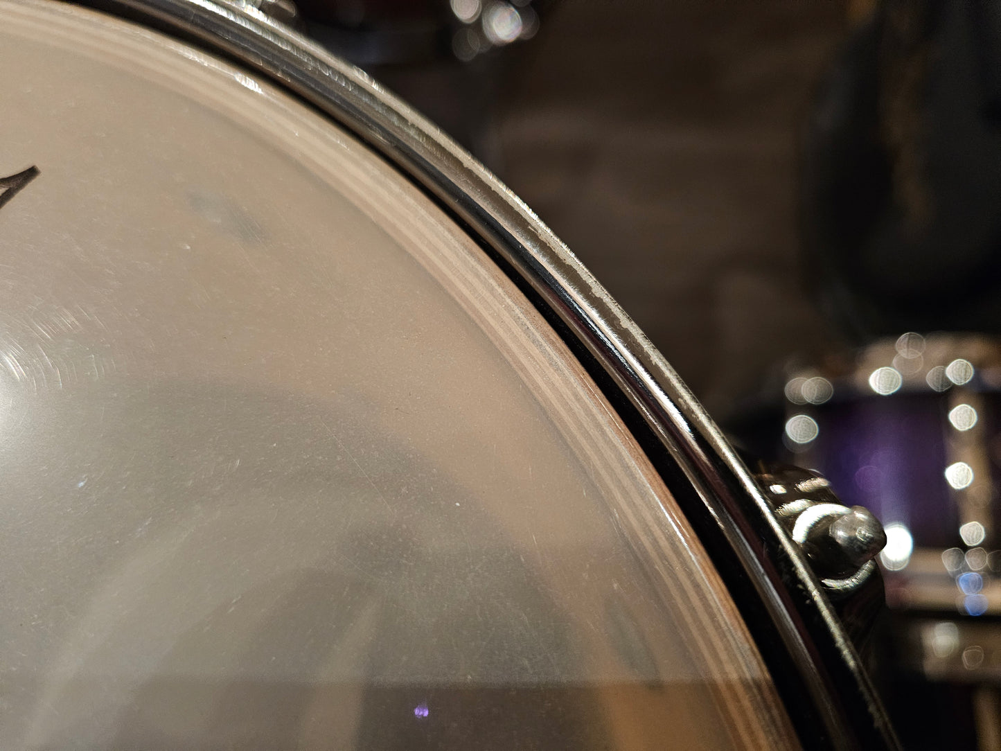 SJC custom V for Vendetta engraved 10-ply Maple 14x8 snare drum
