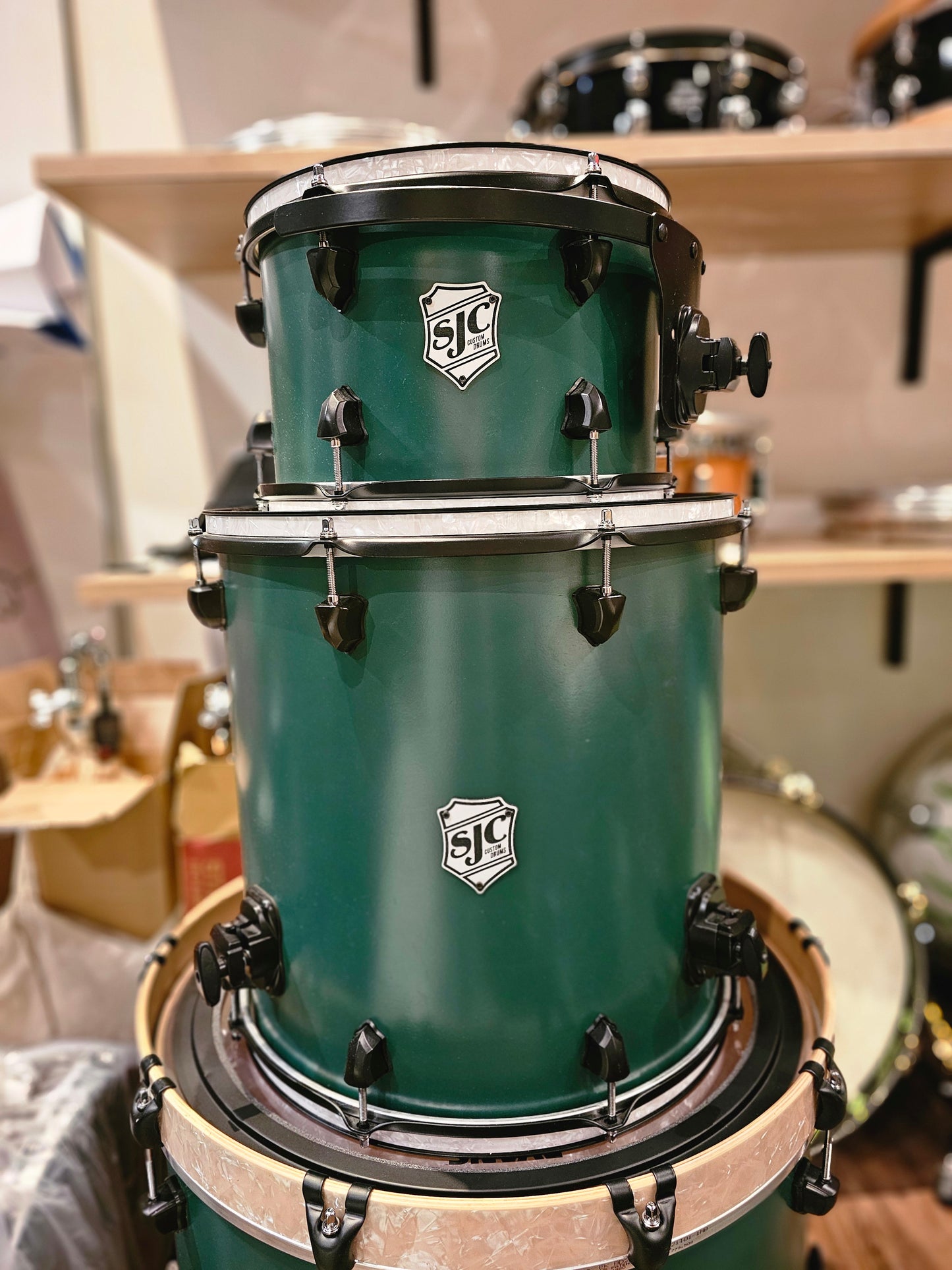 SJC Custom Maple shell 3 pieces drums set