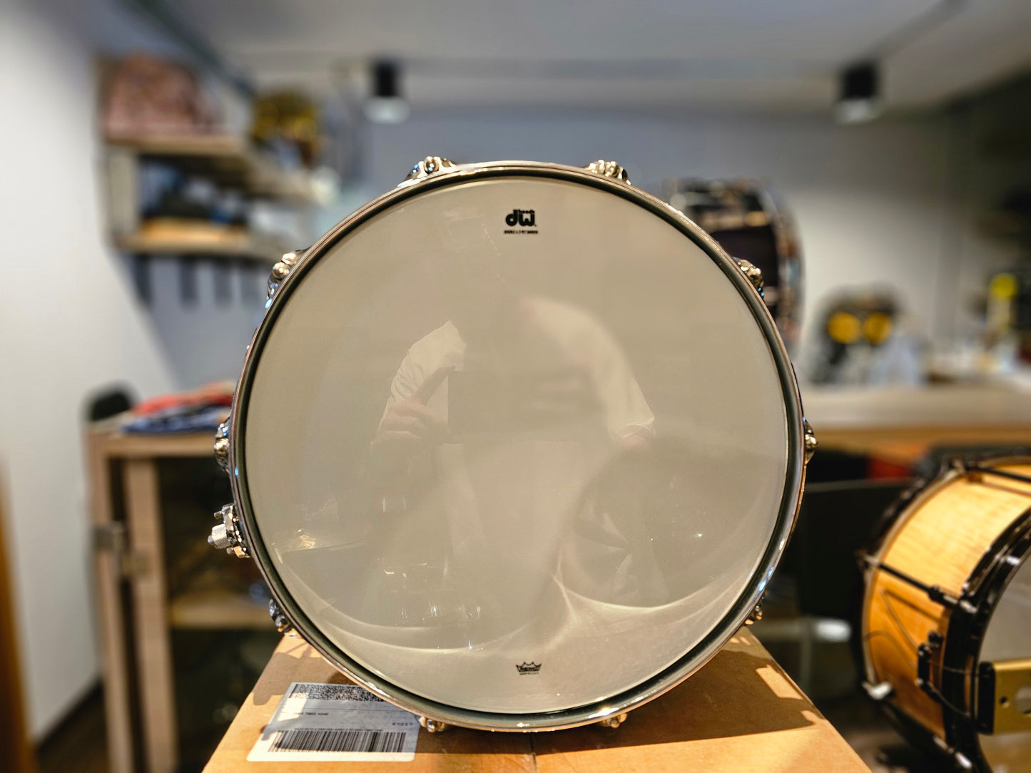 DW Collectors Black Ti Titatium shell 14x6.5 snare drum