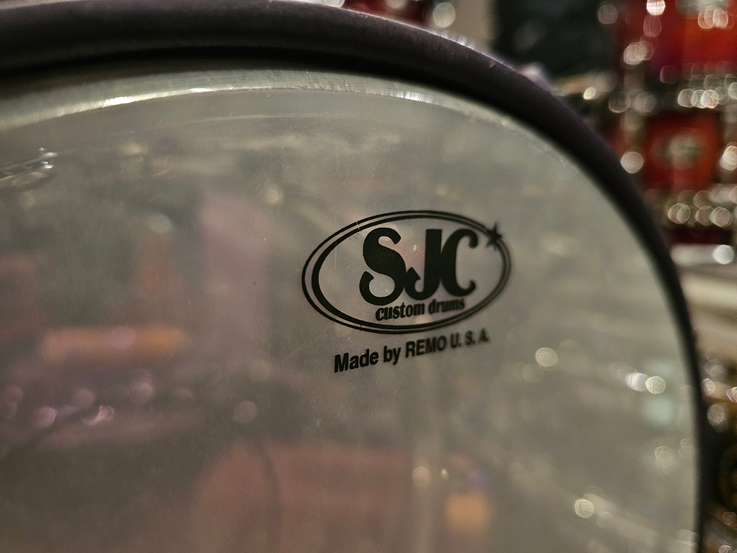 SJC custom acrylic 14x6.5 snare drum