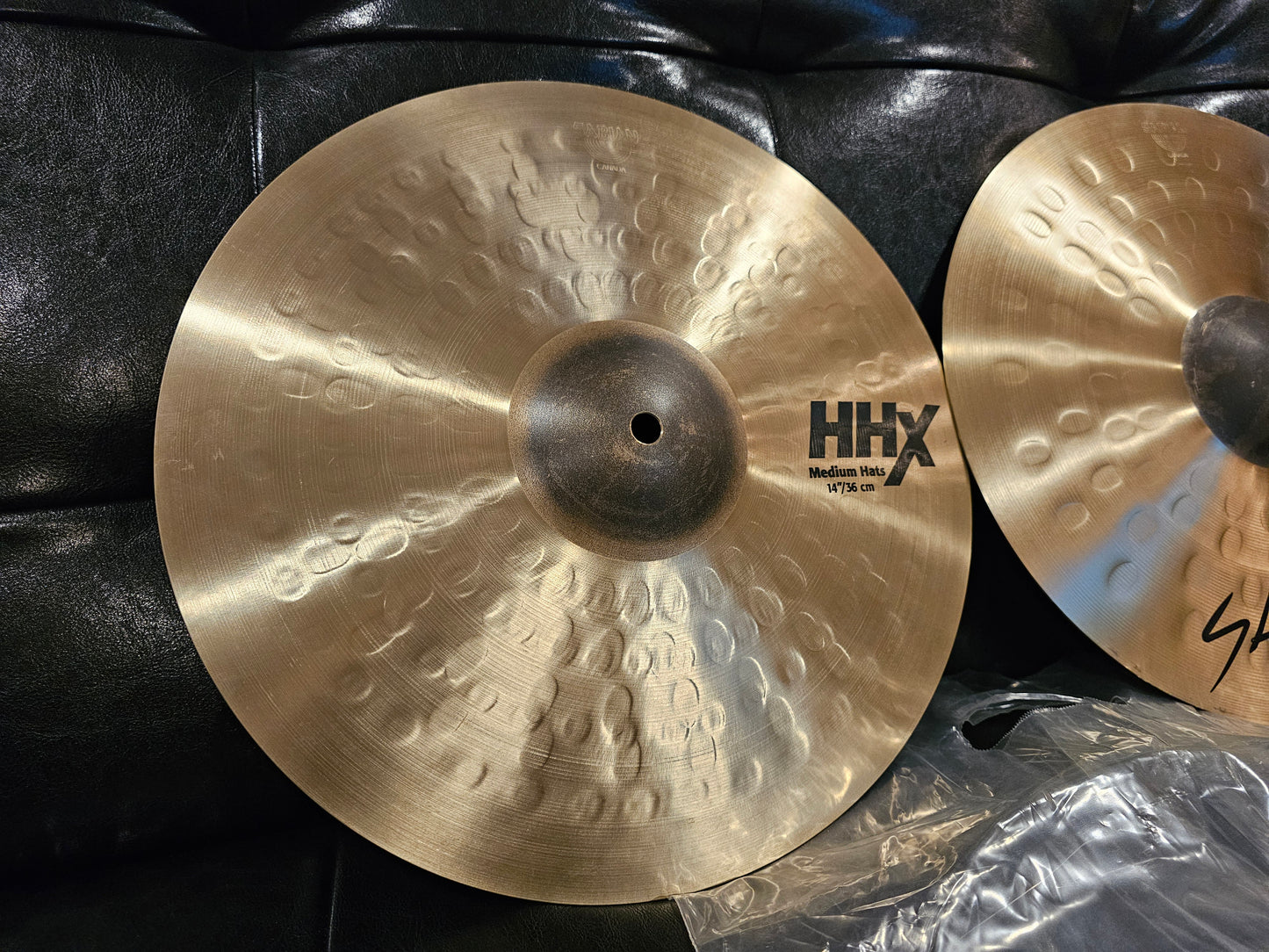 Sabian HHX natural medium hihats 14"