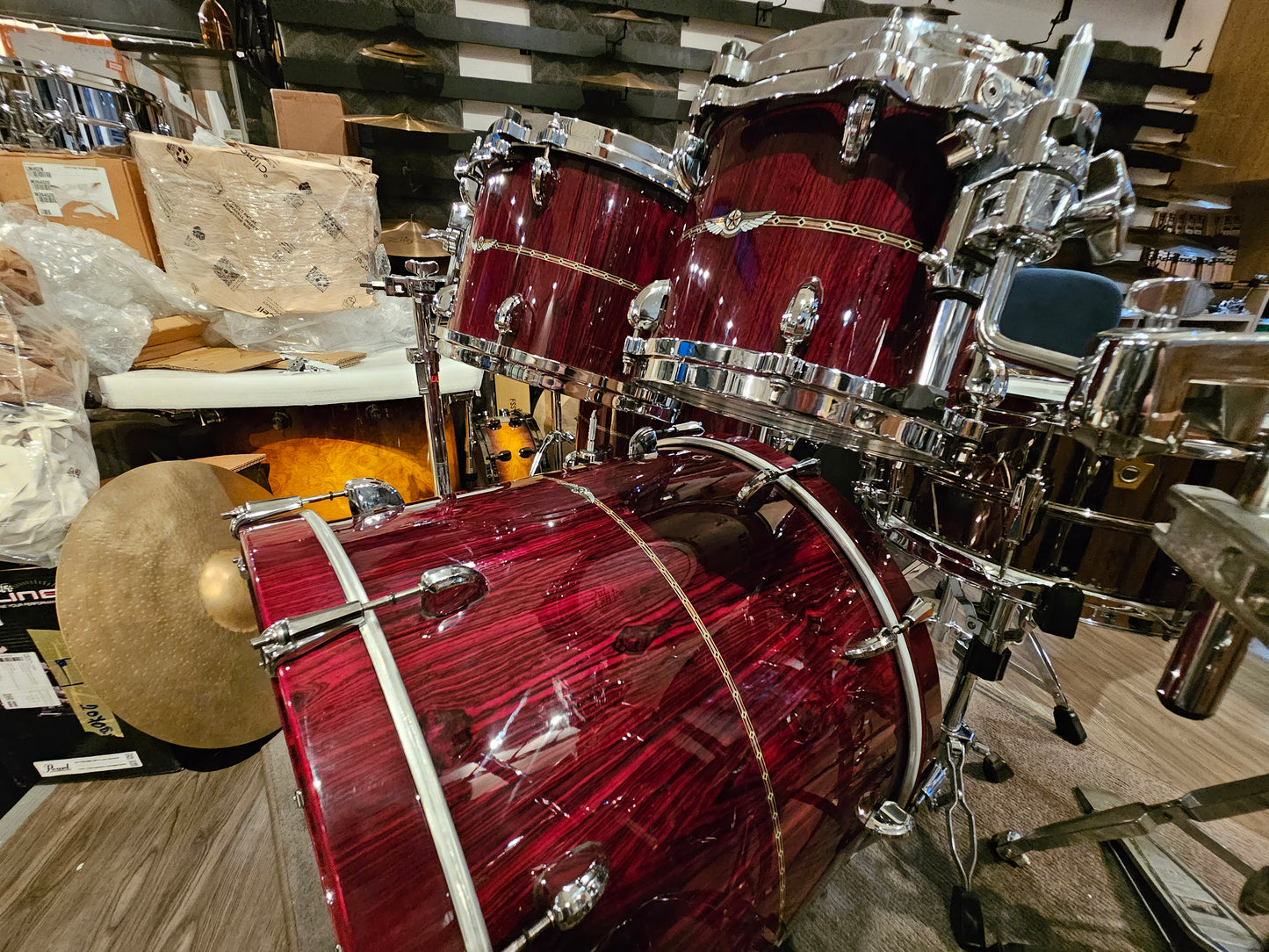 Tama Star Bubinga Dark red Cordia 5 pcs. drums set