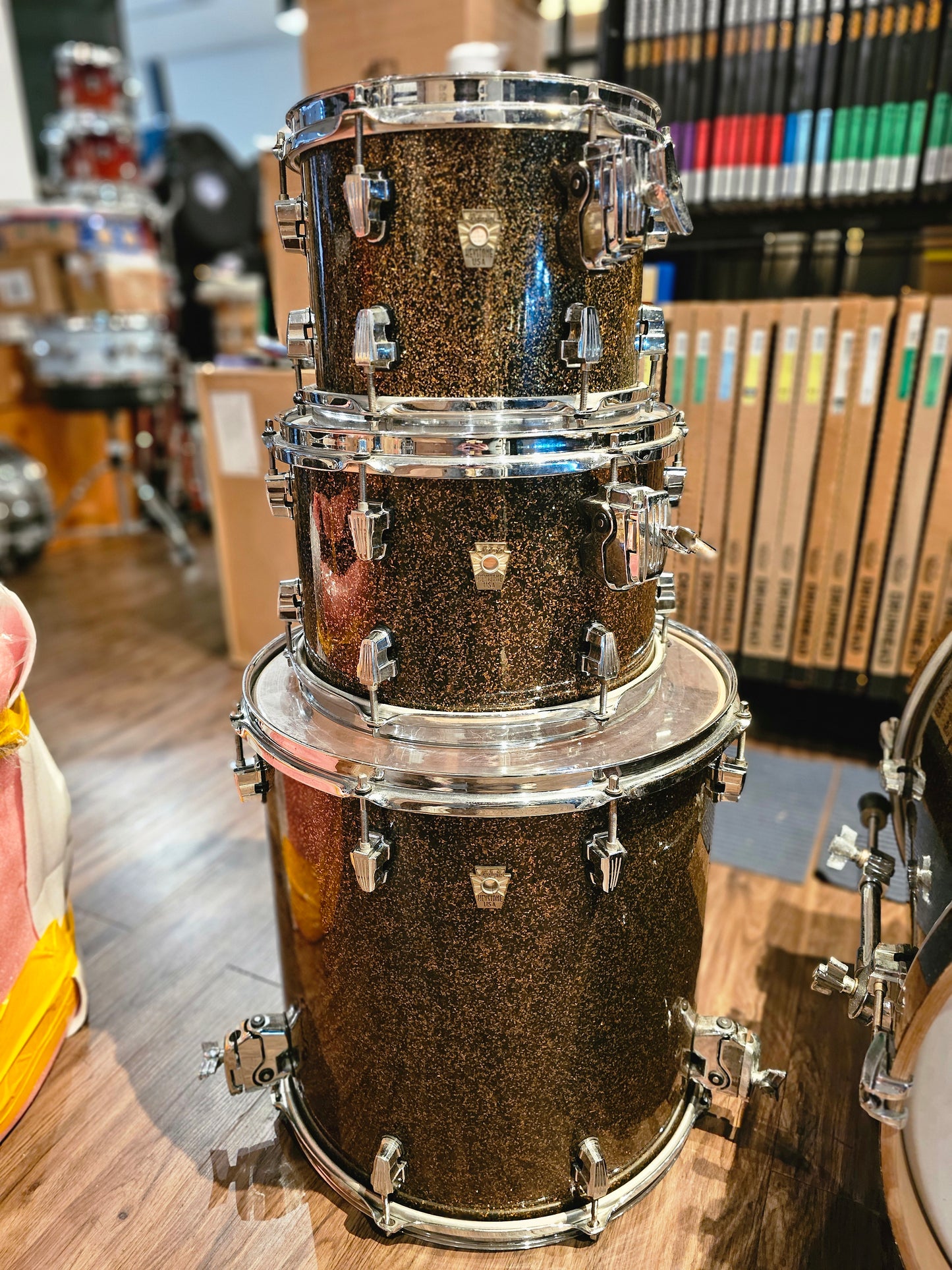 Ludwig Keystone Maple+Oak shell 4 pcs. drums set