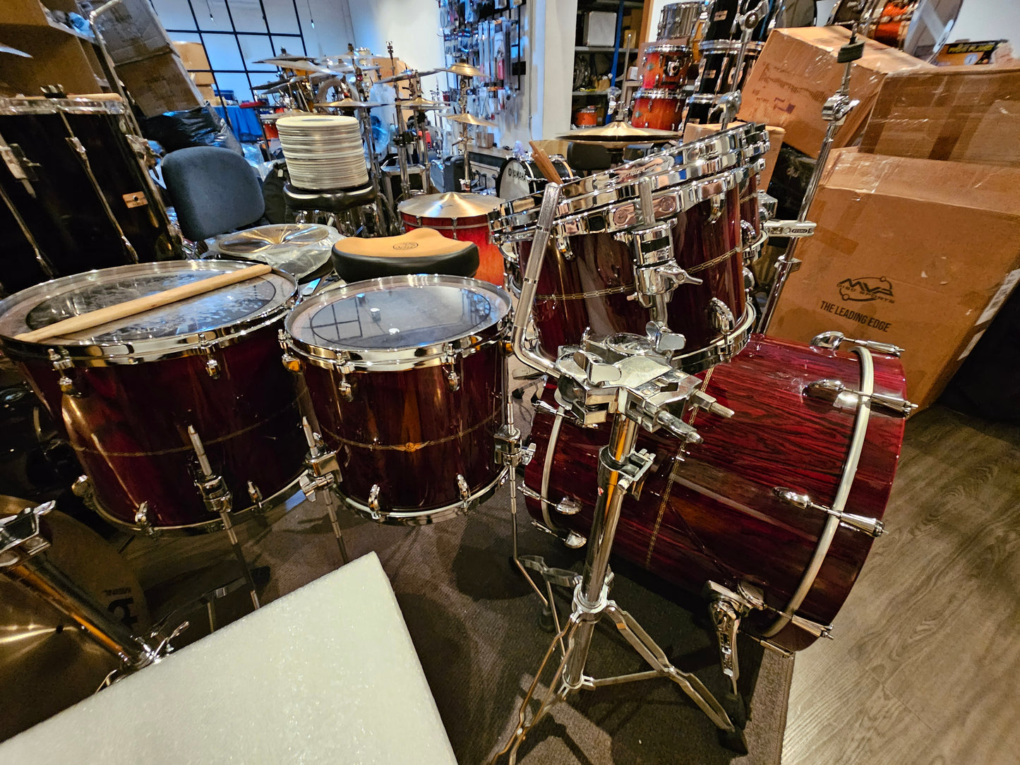 Tama Star Bubinga Dark red Cordia 5 pcs. drums set
