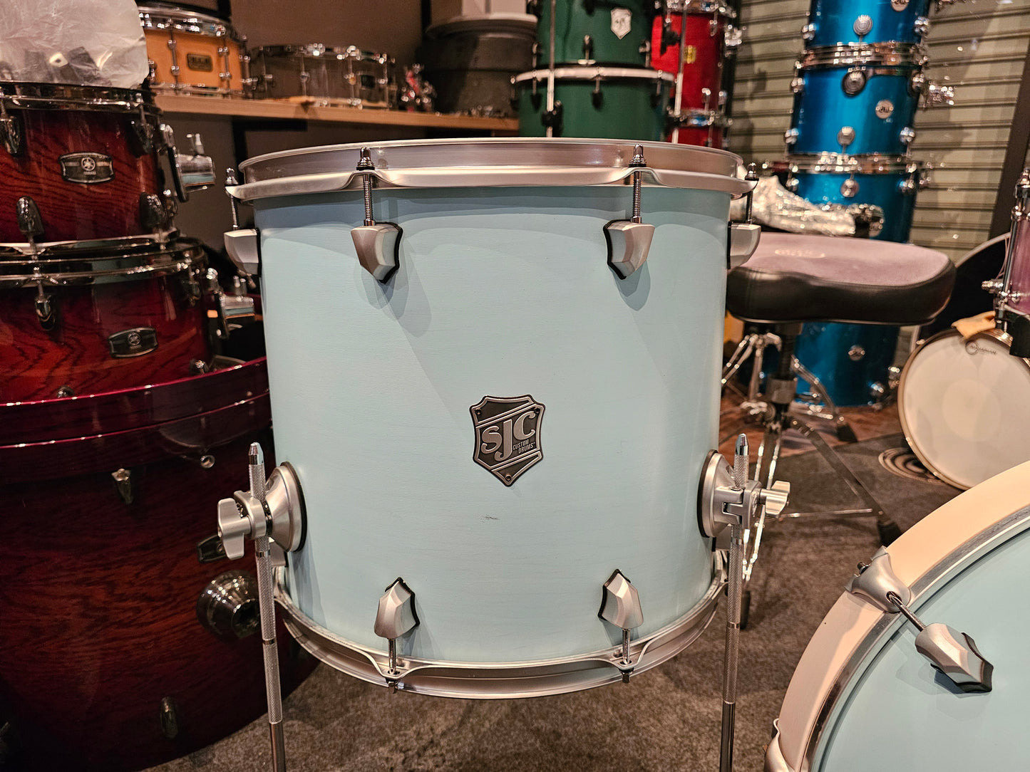SJC custom Maple shell 3 pcs drums set