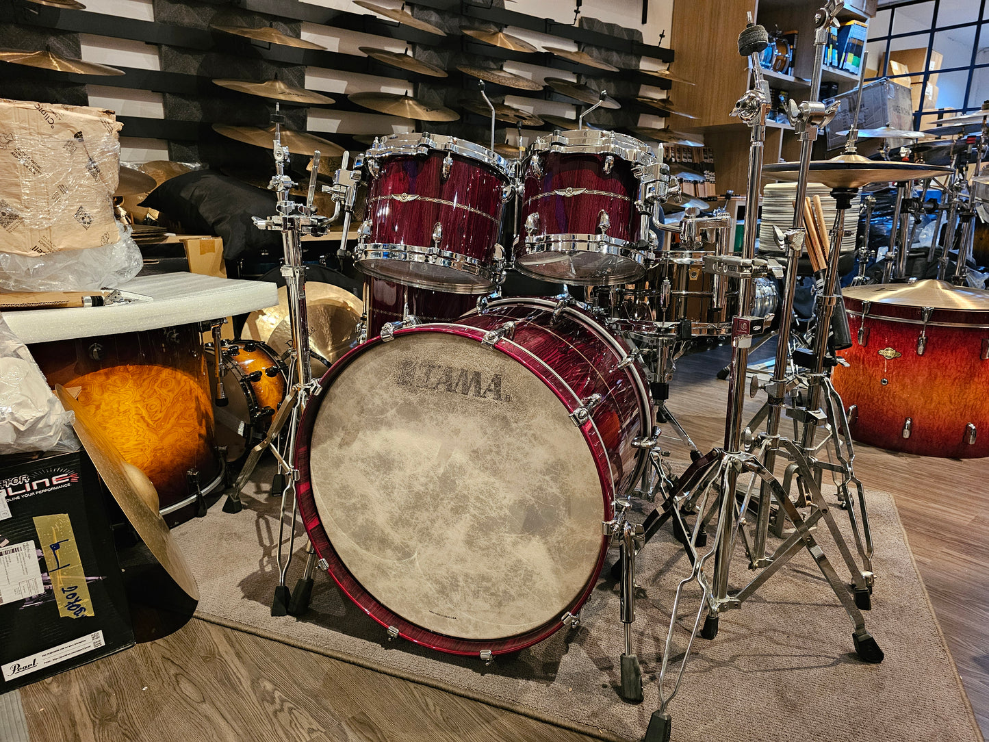 Tama Star Bubinga Dark red Cordia 5 pcs. drums set