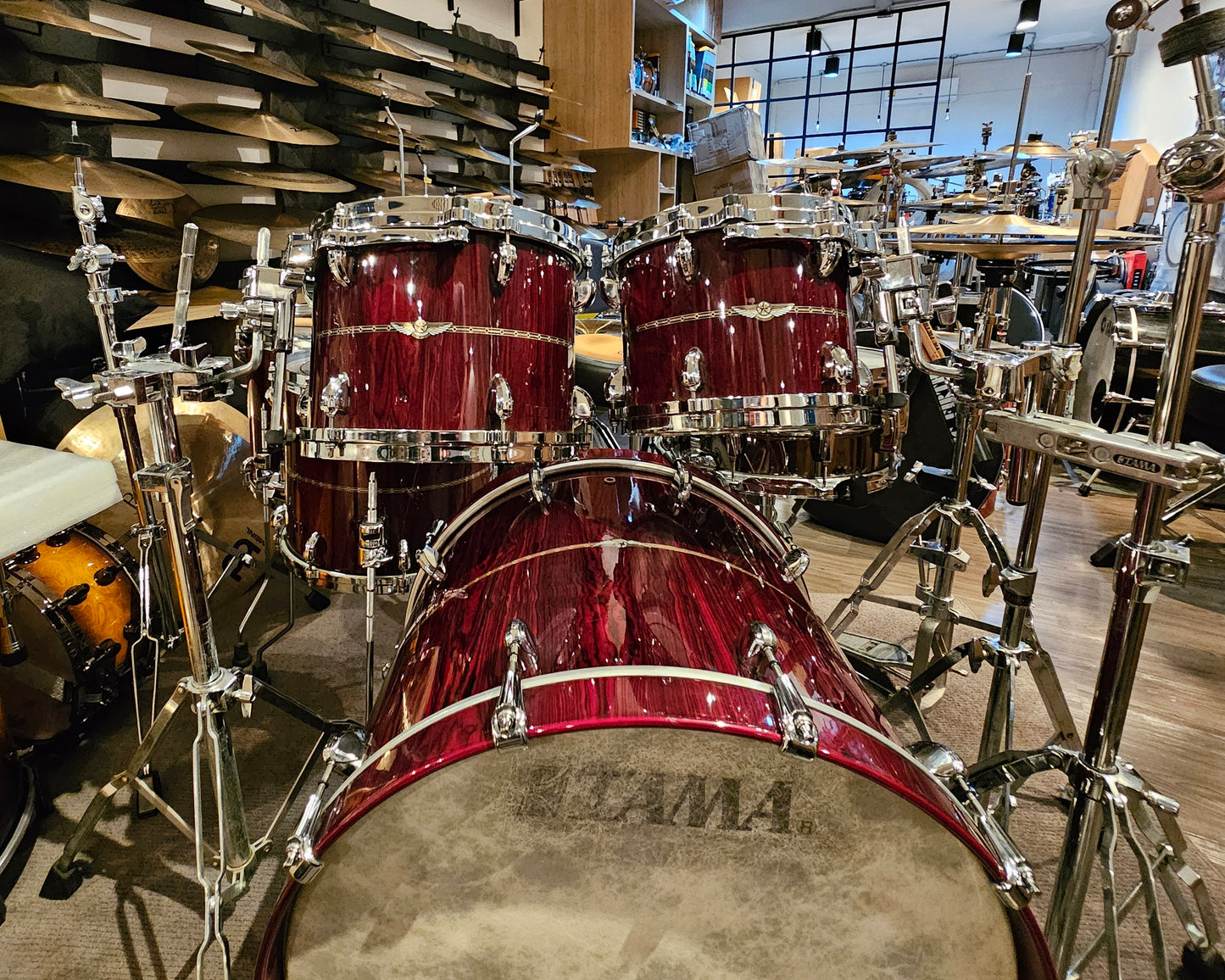 Tama Star Bubinga Dark red Cordia 5 pcs. drums set