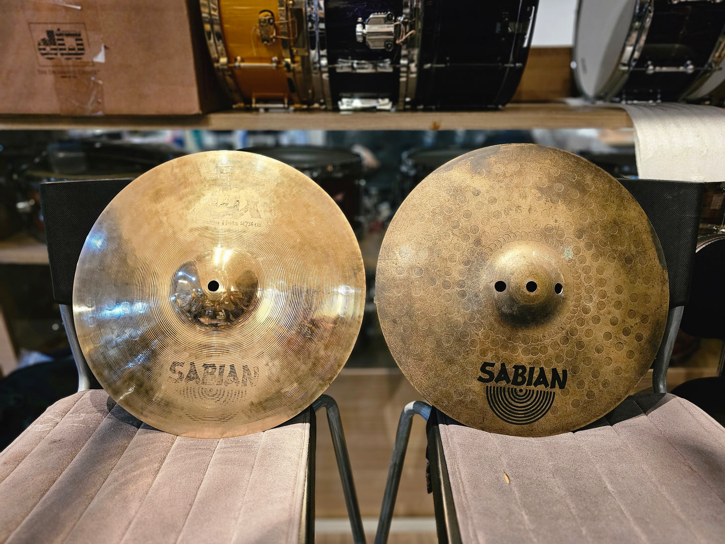 Sabian AAX fusion hihats 14"