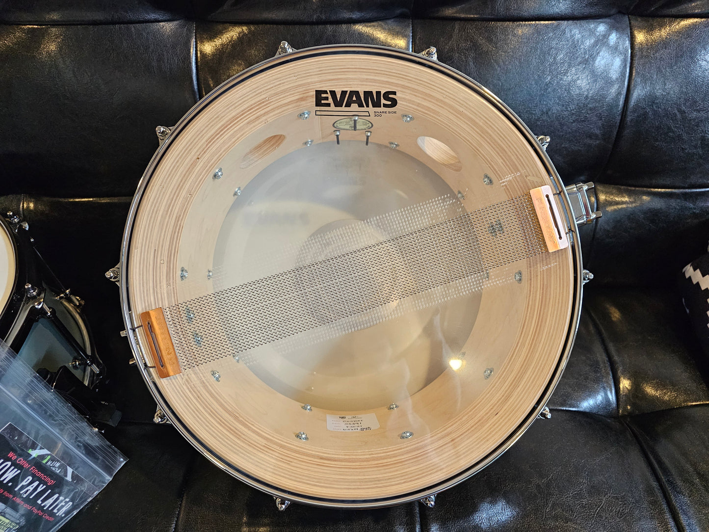 SJC custom 48-ply Maple shell 14x6.5 snare drum