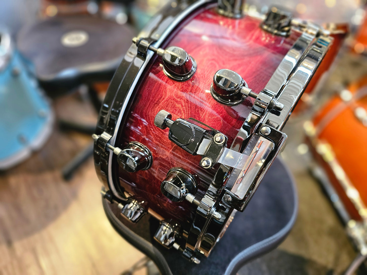 Mapex Orion series all Maple Wine burst 14x6.5 snare drum