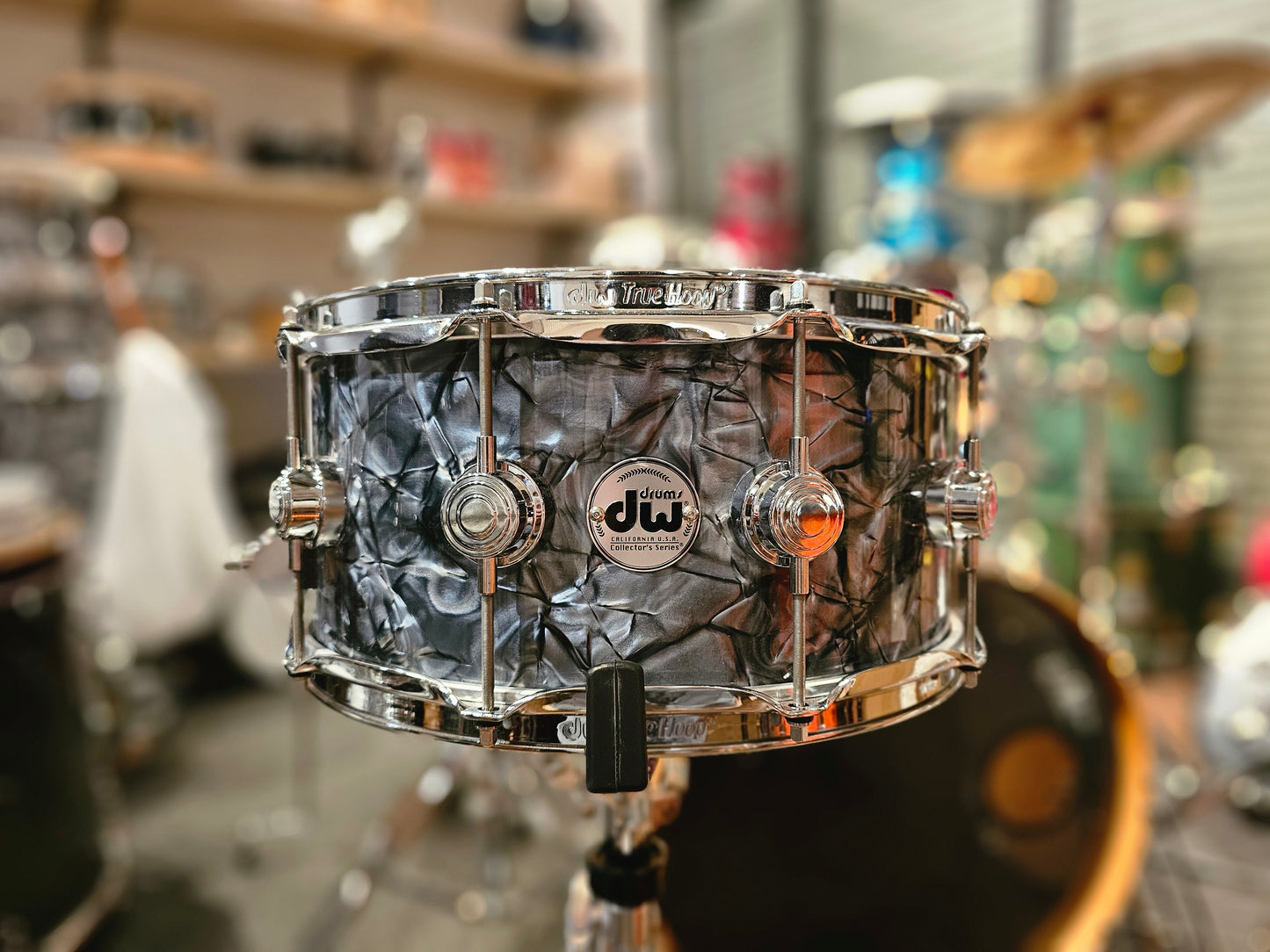 Dw Collectors Maple 10+6 ply Classic grey marine 14"x6.5" snare drum