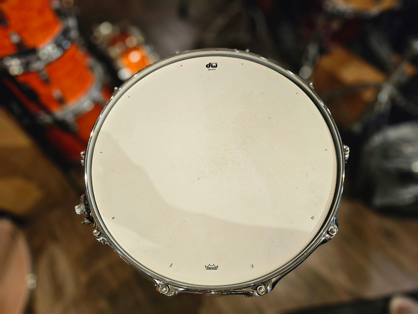 Dw Collectors Maple 10+6 ply Classic grey marine 14"x6.5" snare drum