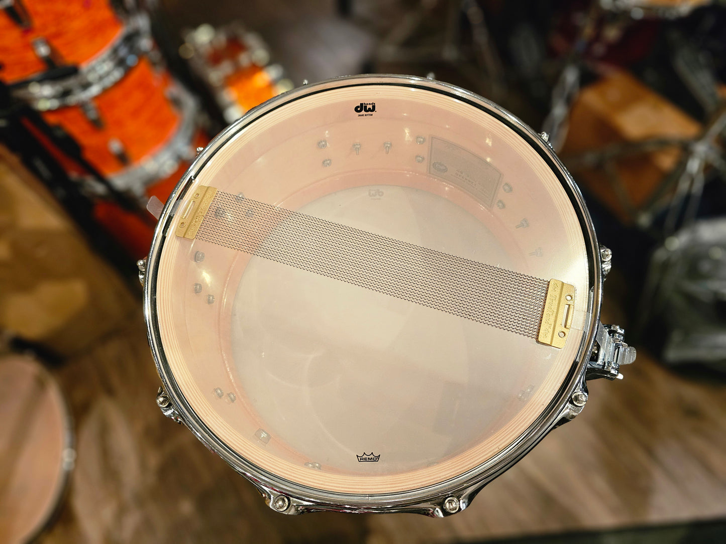Dw Collectors Maple 10+6 ply Classic grey marine 14"x6.5" snare drum