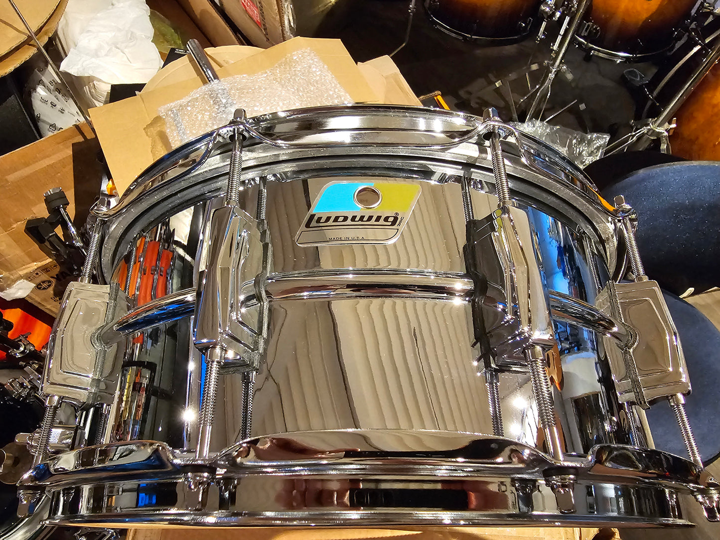 Ludwig LM402B Supraphonic 14x6.5 snare drum