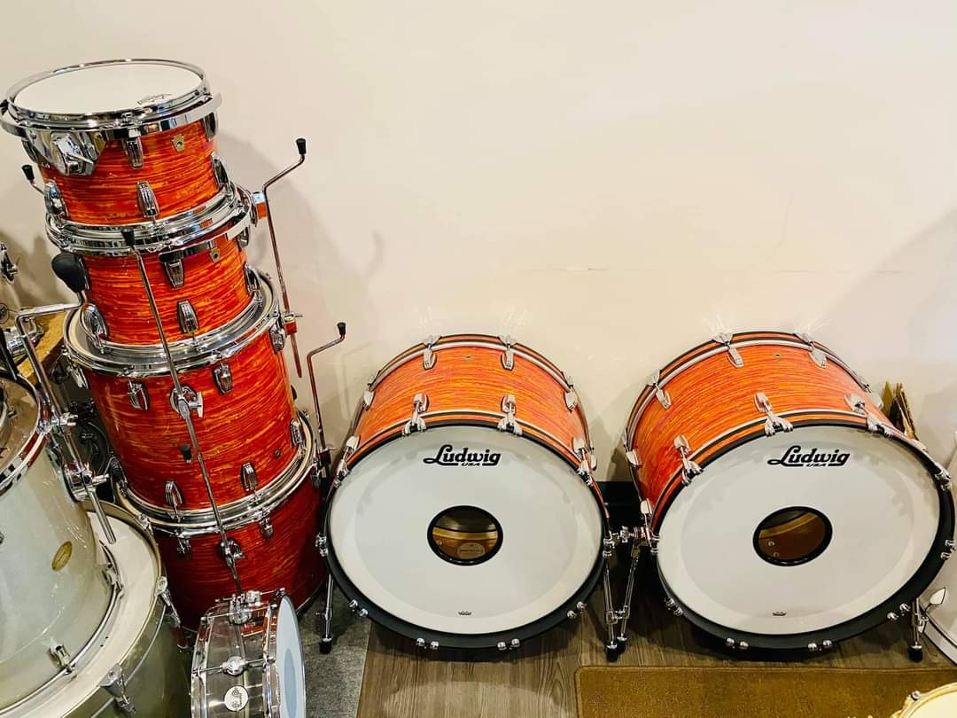 Ludwig Legacy Mahogany Mod Orange 6 pieces drums set