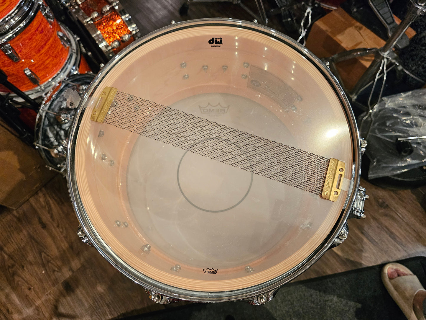 Dw Collectors Maple 10+6 ply Black galaxy 14x7 snare drum