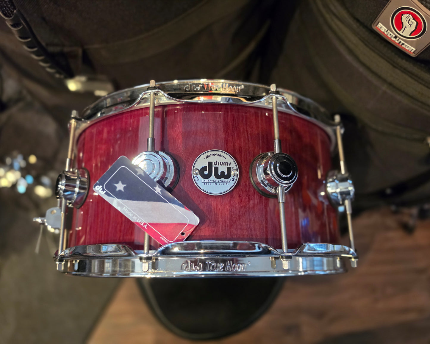 DW Collectors Pure Purpleheart 13 ply 14x6.5 snare drum