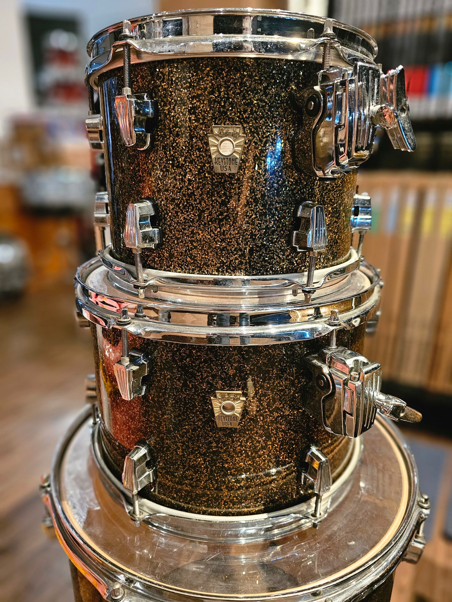 Ludwig Keystone Maple+Oak shell 4 pcs. drums set