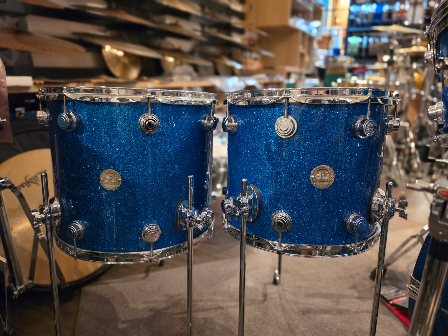 Dw Collectors Maple Blue glass 5 pcs. drums kit