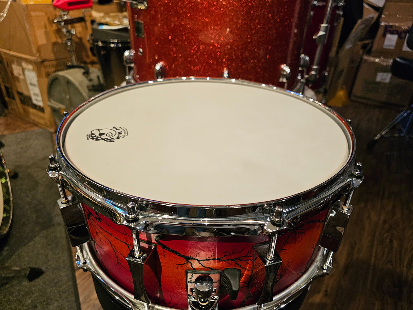 Pork Pie custom limited 8 of 8 Maple 14x6.5 snare drum