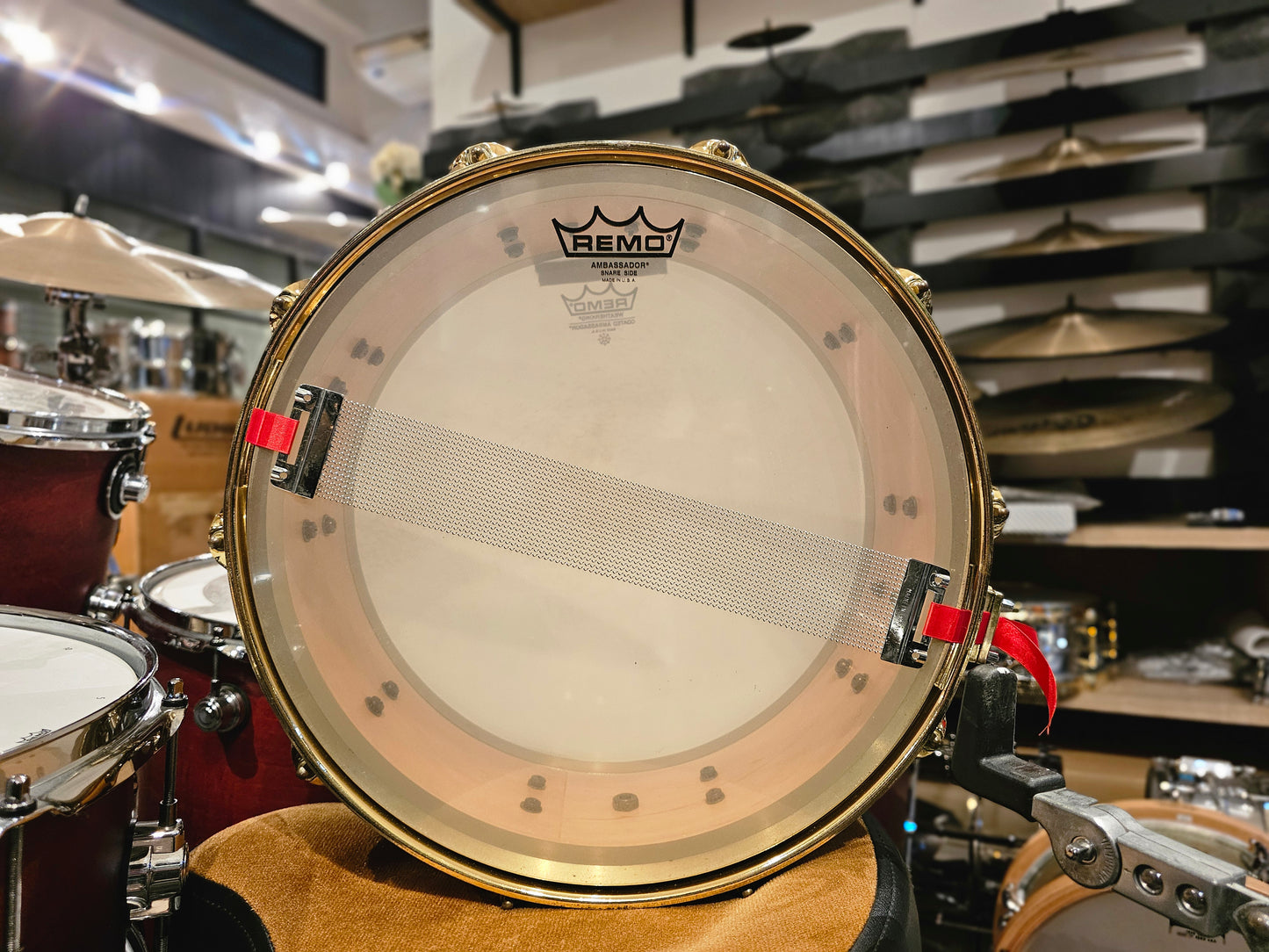 DW Collectors Edge gold hw 14x6 snare drum