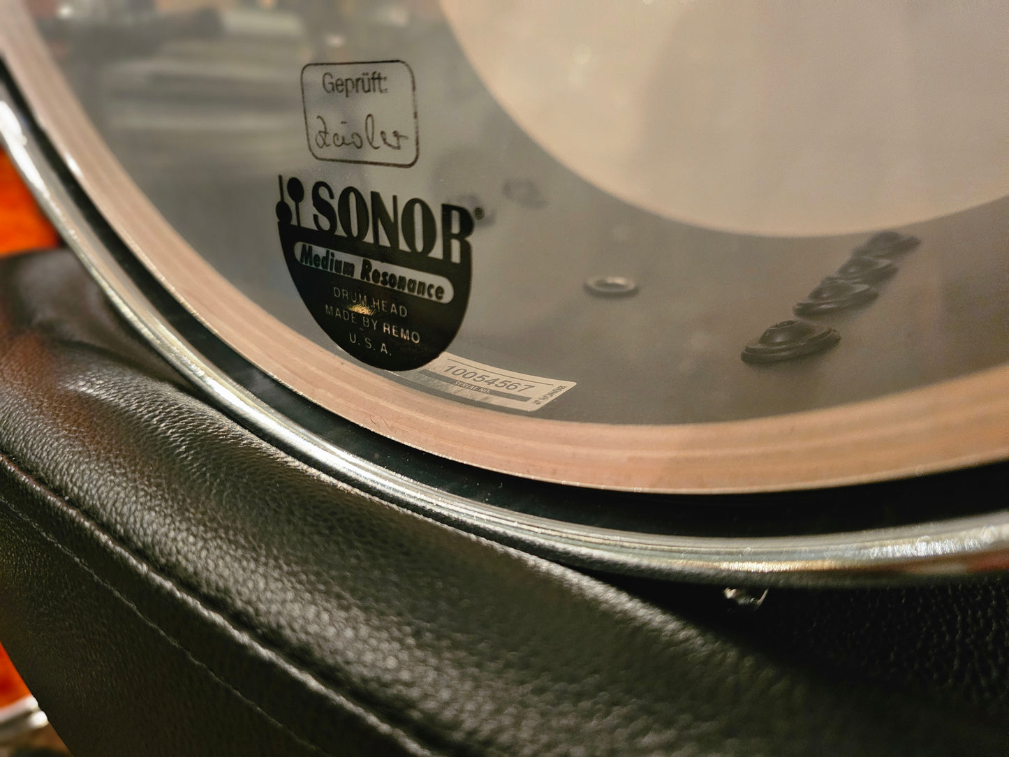 Sonor SQ2 Heavy Maple Ebony white stripes 13x7 snare drum