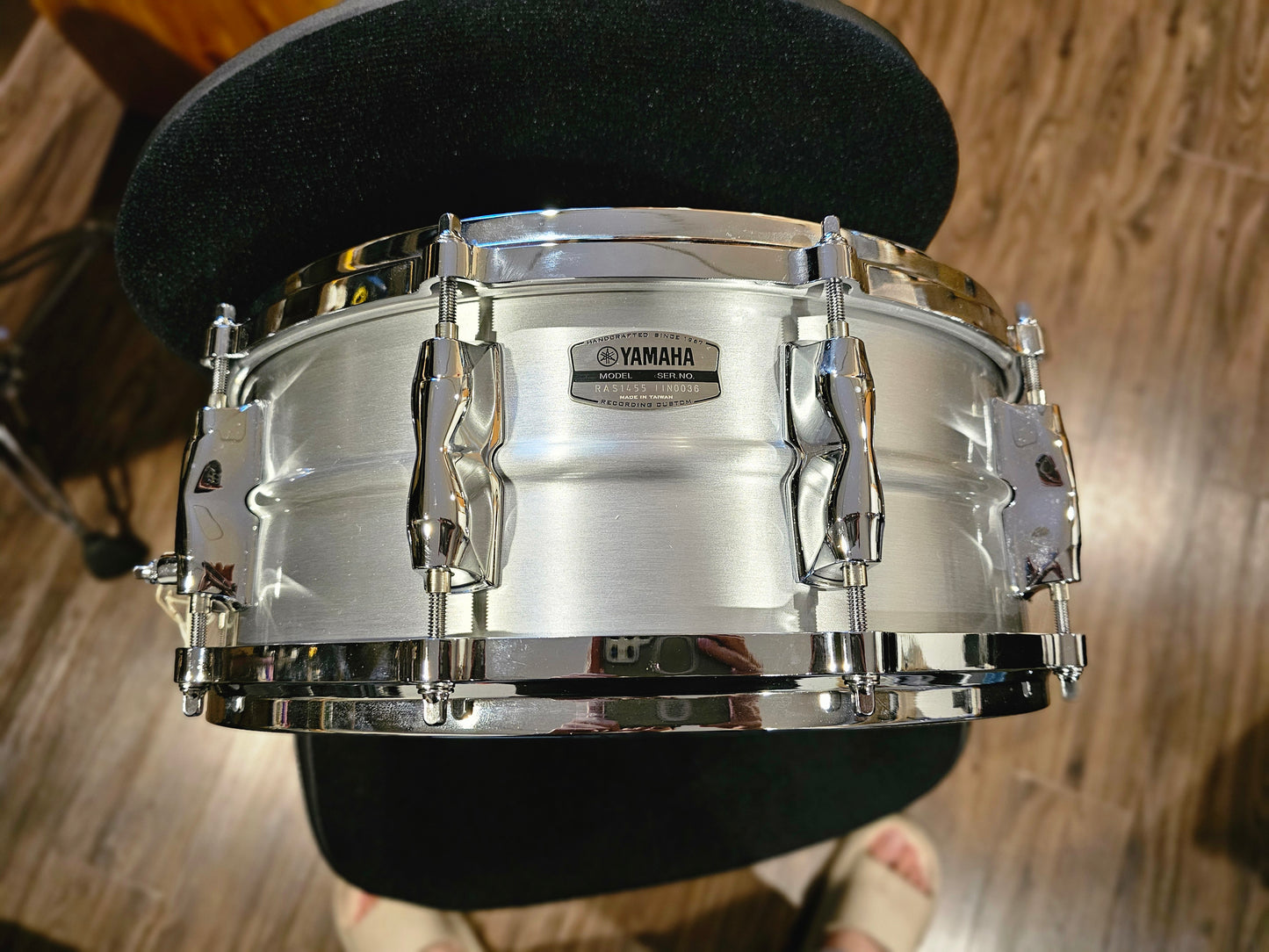 Yamaha Recording custom aluminum 14x5.5 snare drum