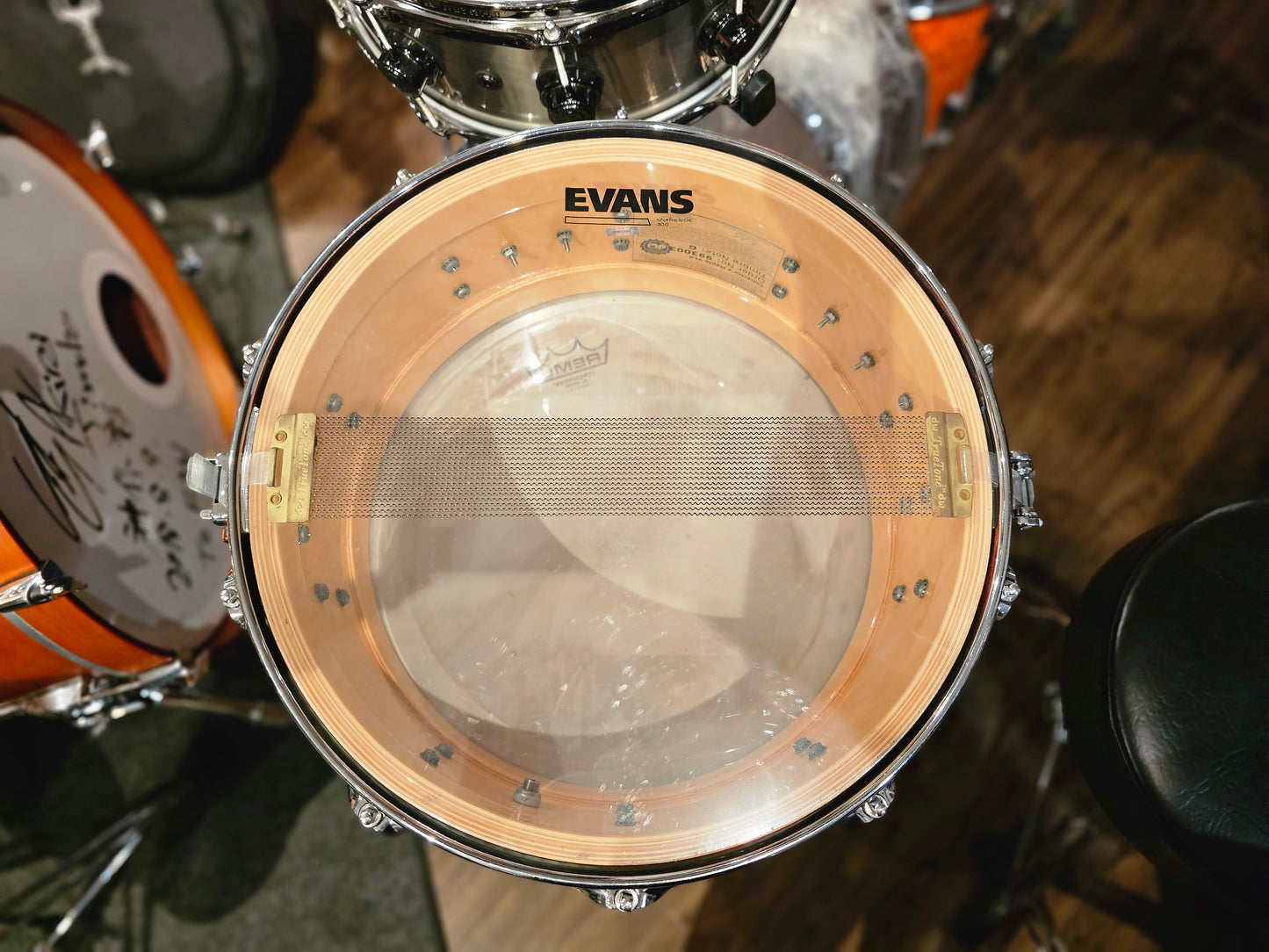 Dw Collectors Maple 10+6 ply Tiger oyster 14x6.5 snare drum