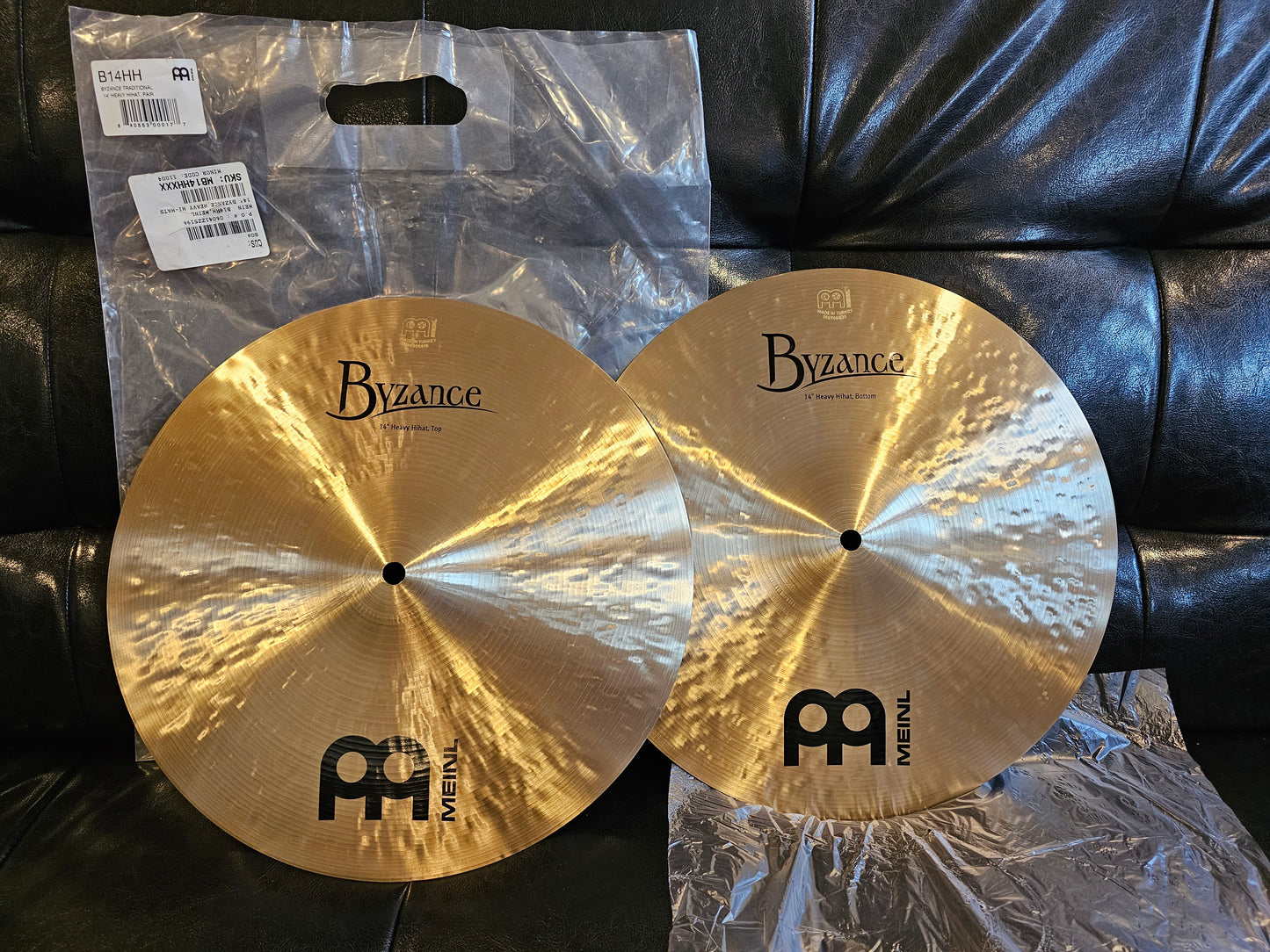 Meinl Byzance traditional heavy 14" hihats