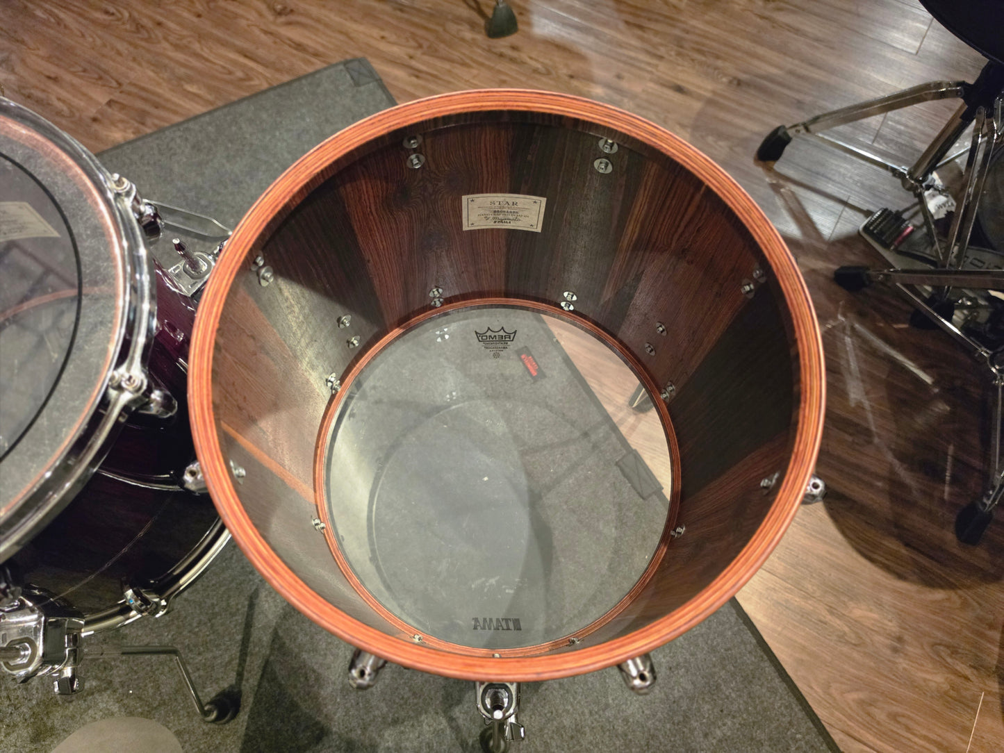 Tama Star Bubinga Dark red Cordia 5 pcs. drums set