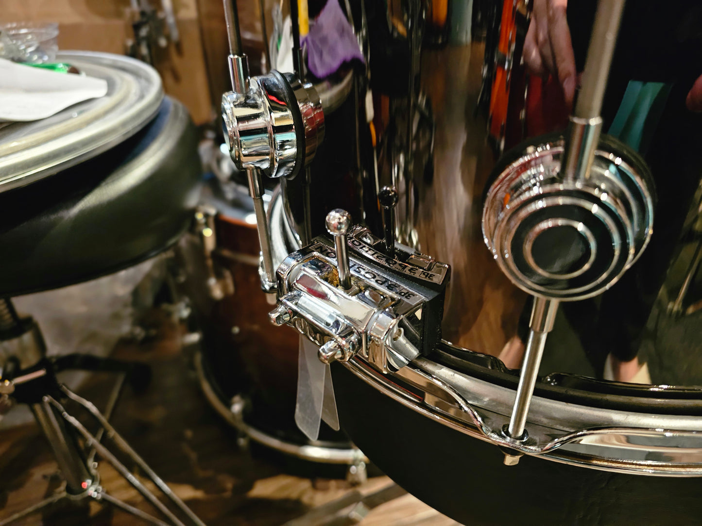 DW Collectors black nickel over brass 13x7 snare drum