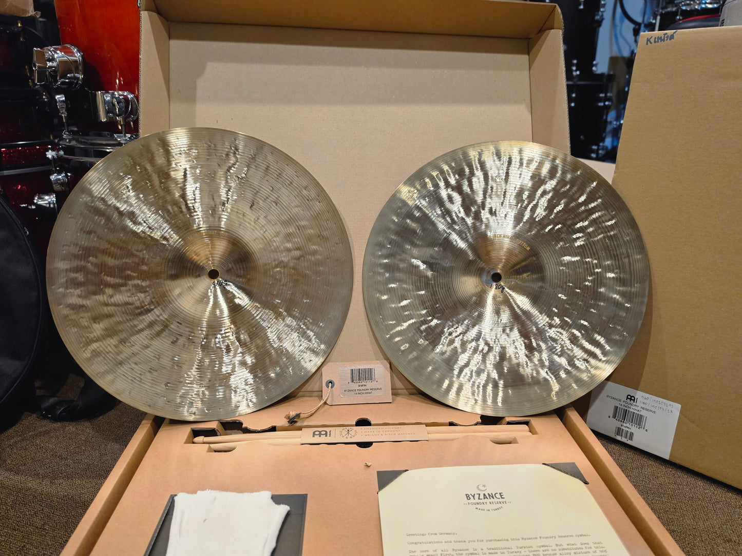 Meinl Byzance Foundry reserve hihats 14"