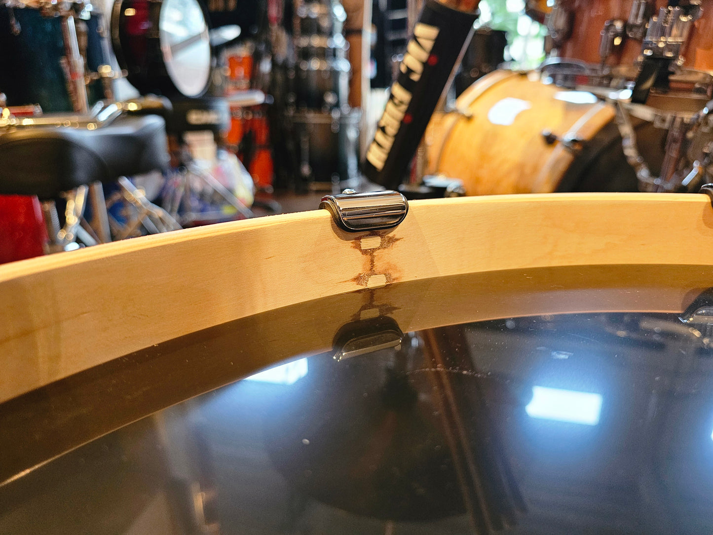 Pearl Masters MCX Quilted Bubinga sunburst 4 pieces drums kit