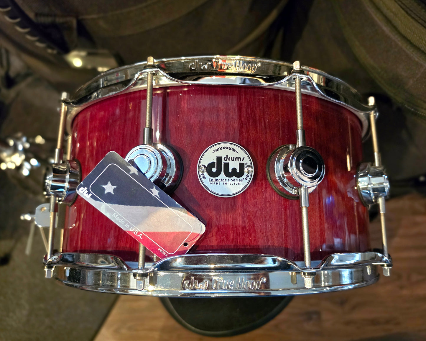 DW Collectors Pure Purpleheart 13 ply 14x6.5 snare drum