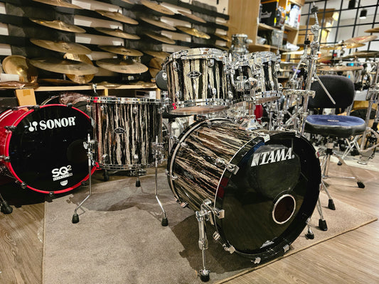 Tama Starclassic Bubinga/Birch Black clouds & Silver linings 4 pcs. drums set