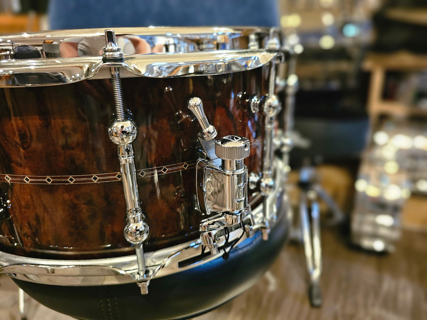 Tama Star Reserve Bubinga/Walnut w/Maple-rings 14x6.5 snare drum