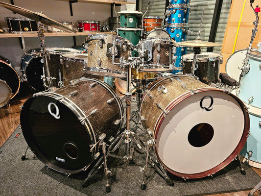Special deal! Q Drum Co. custom Mahogany 7 pieces - 2 drums kit