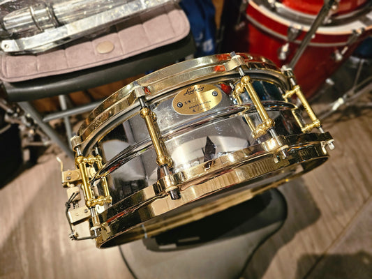 Ludwig LB400BBTM brass edition Supraphonic 14x5 snare drum